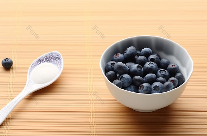 桌子上自制蓝莓果酱果盘,高清,摄影图,摄影图片,图片大全,摄影图免费下载
